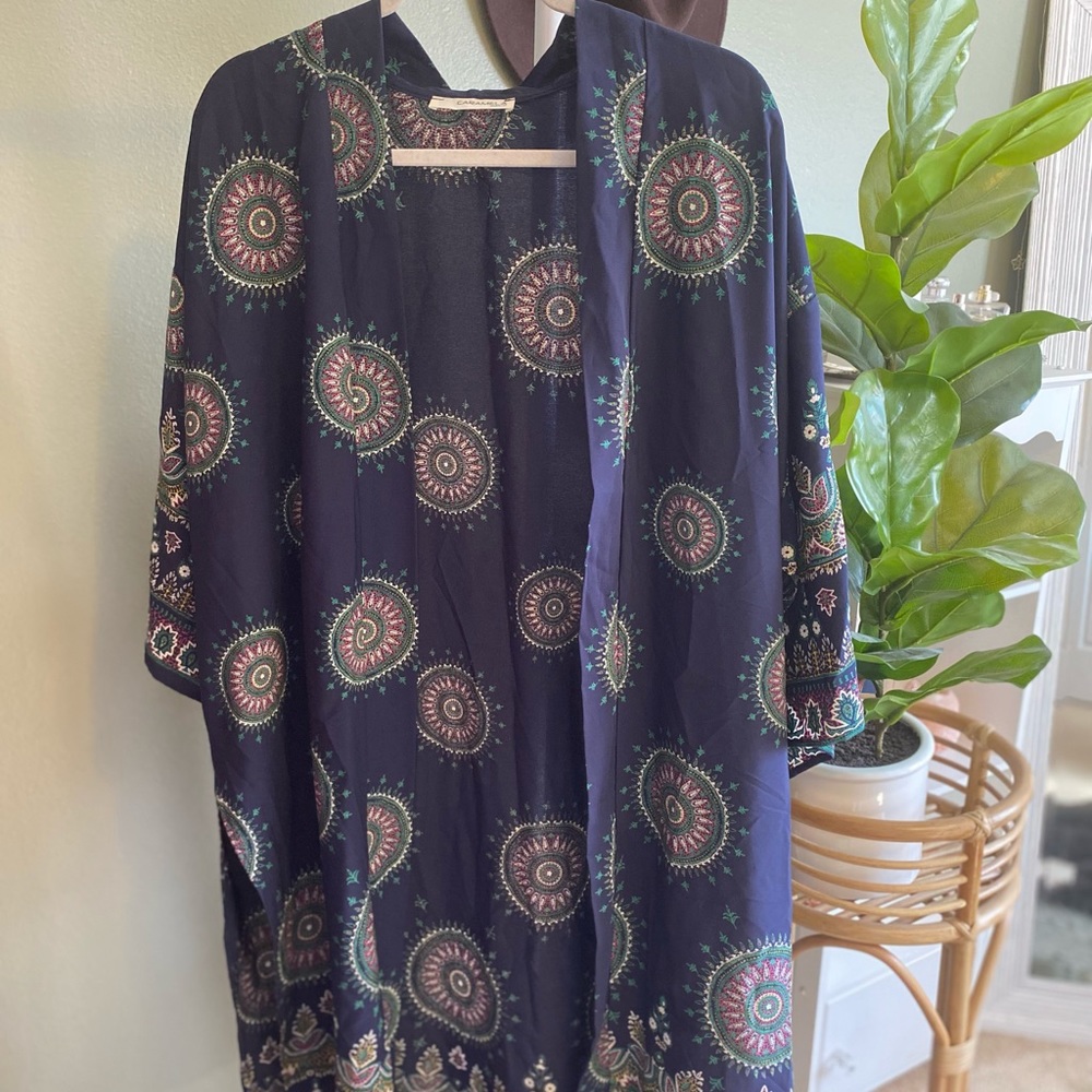 Longline patterned kimono 🌈⭐️
